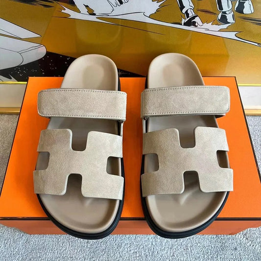 H SLIPPERS TAUPÉ PRE ORDER